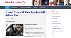 Desktop Screenshot of crimepreventiontips.org