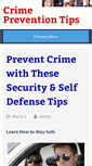 Mobile Screenshot of crimepreventiontips.org